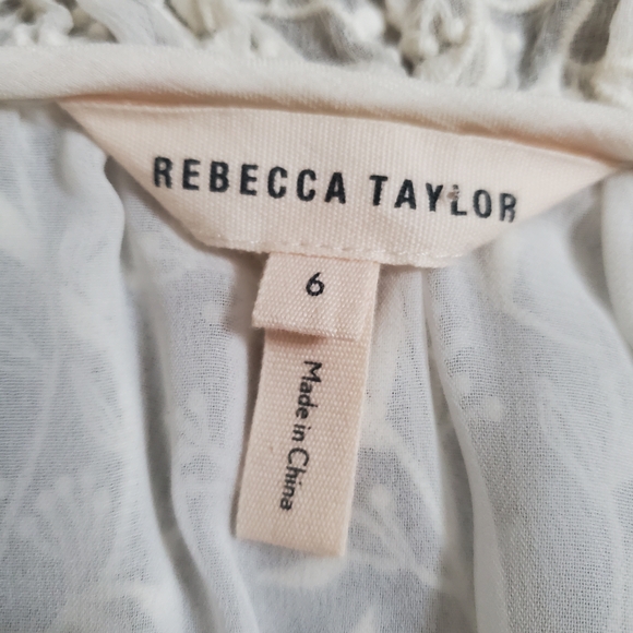 Rebecca Taylor Textured Vines Silk Blouse –‎ Style No. 5490263 - Picture 7 of 10